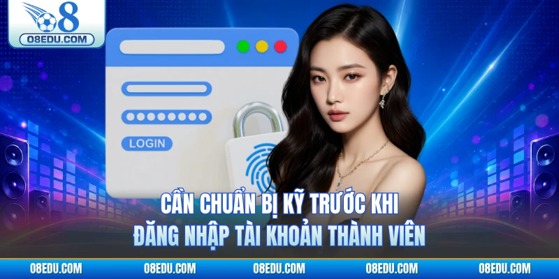 Cần chuẩn bị kỹ trước khi đăng nhập tài khoản thành viên